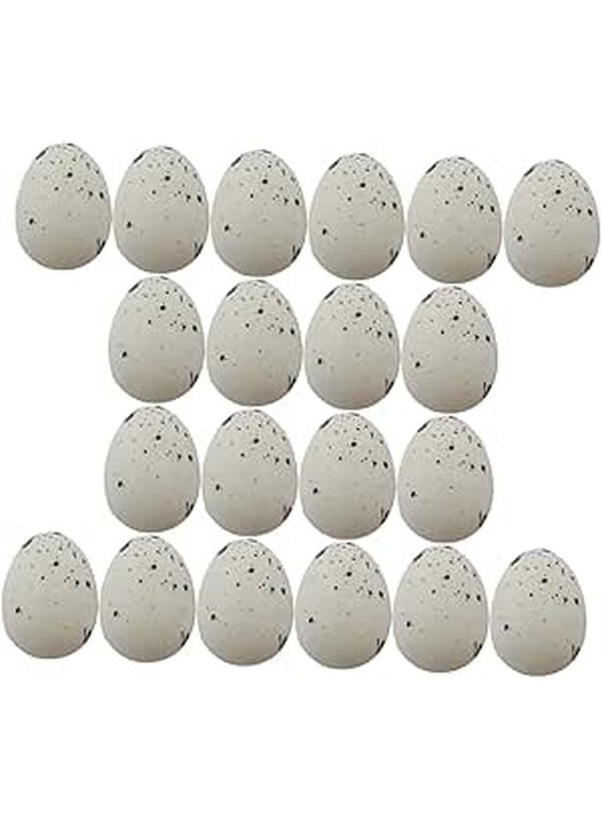 50Pcs White Foam Easter Eggs For DIY Decorations Crafts And Holiday Photo Props - Image 1