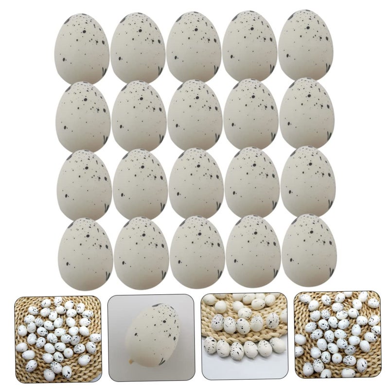 50Pcs White Foam Easter Eggs For DIY Decorations Crafts And Holiday Photo Props - Image 3