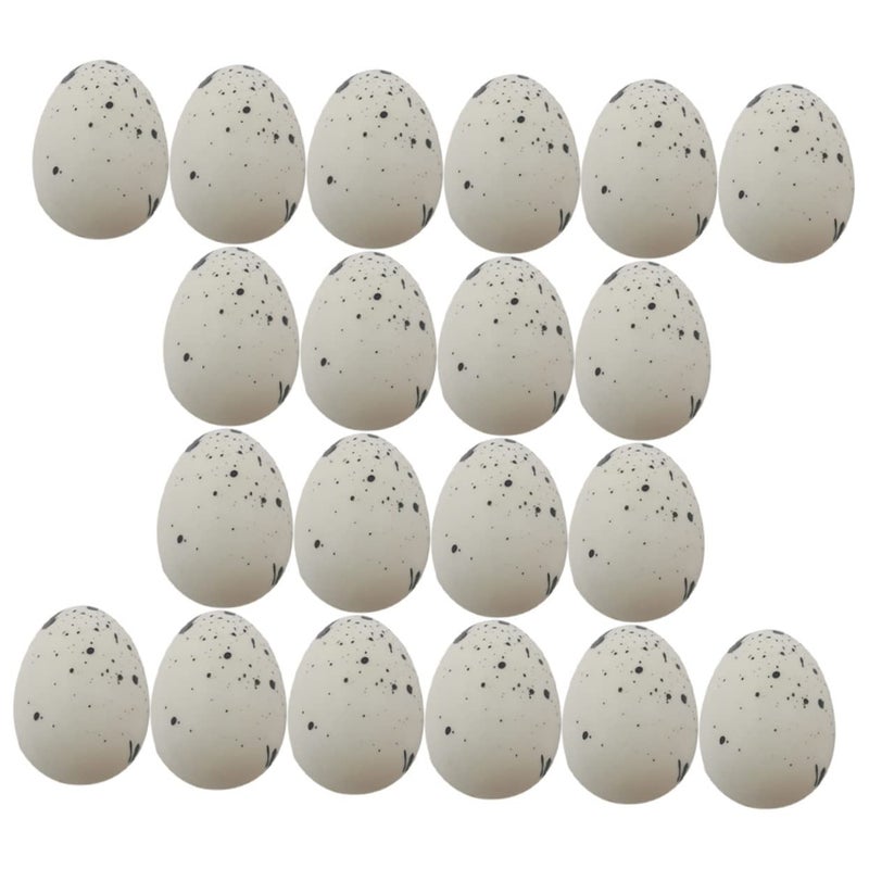 50Pcs White Foam Easter Eggs For DIY Decorations Crafts And Holiday Photo Props - Image 2