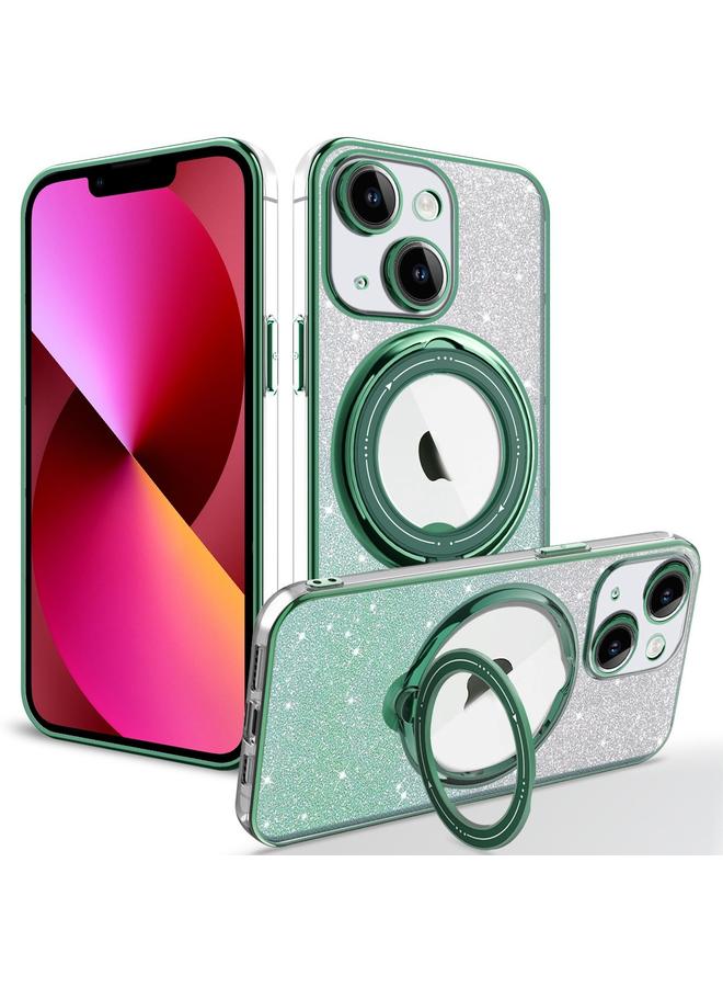 إيروريكس جراب لهاتف iPhone 13 مع حامل MagSafe دوار من مادة TPU بلون متدرج لامع - Image 1