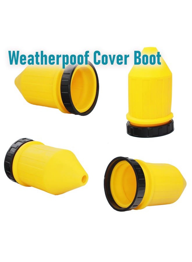X-Haibei RV 50A 125V / 250V AC Inlet Female Locking Connector Plug w/Rain Proof Boot Kit - Image 5
