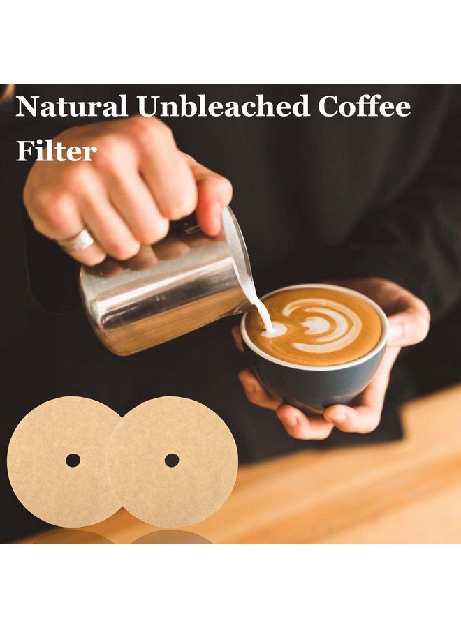 Prudiut 200 Count Percolator Coffee Filters, 3.75 Inch Natural Unbleached Disposable Coffee Filter Disc Coffee Filters for Camping Coffee Pot Home Office Use - Image 5