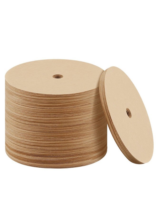 Prudiut 200 Count Percolator Coffee Filters, 3.75 Inch Natural Unbleached Disposable Coffee Filter Disc Coffee Filters for Camping Coffee Pot Home Office Use - Image 1