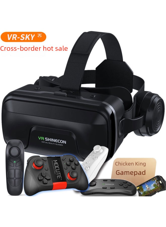 Generic - Upgraded Version VR Glasses Virtual Reality 3D Eyes Headset Shinecon G04EA Enhanced Model For Children Adults Fashion Business-Color:Generation 6 VR-Standard Edition - Image 1