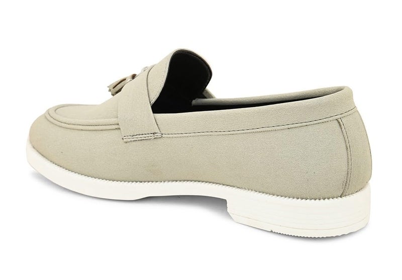MACTREE Cream Suede Leather Loafers Shoes for Men - 10 UK - Image 5