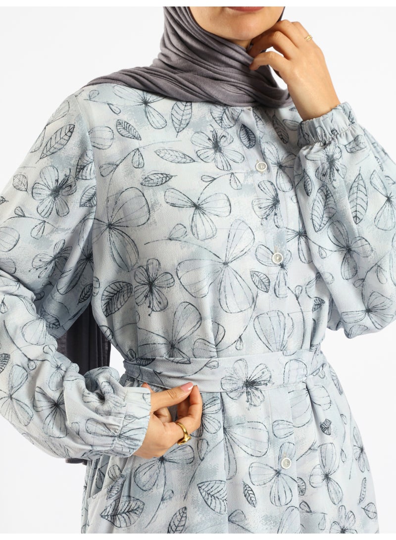 ايمالينا فاشون Prismatic Bloom Dress - Image 5