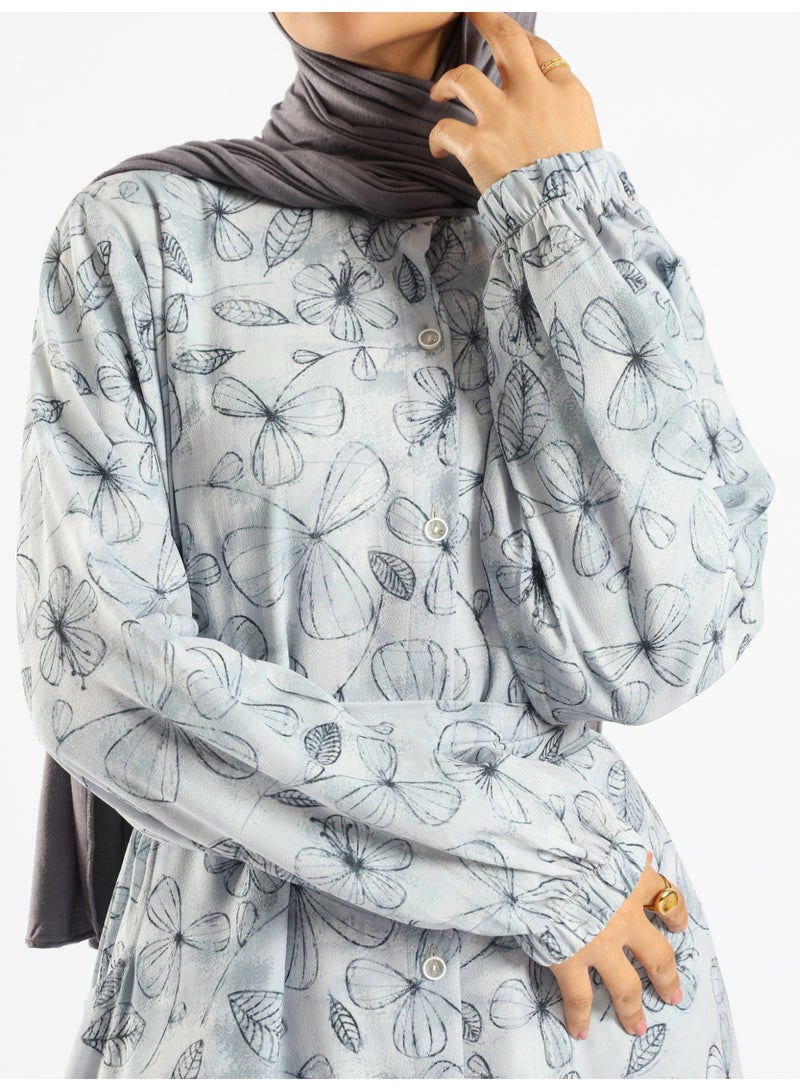 ايمالينا فاشون Prismatic Bloom Dress - Image 4