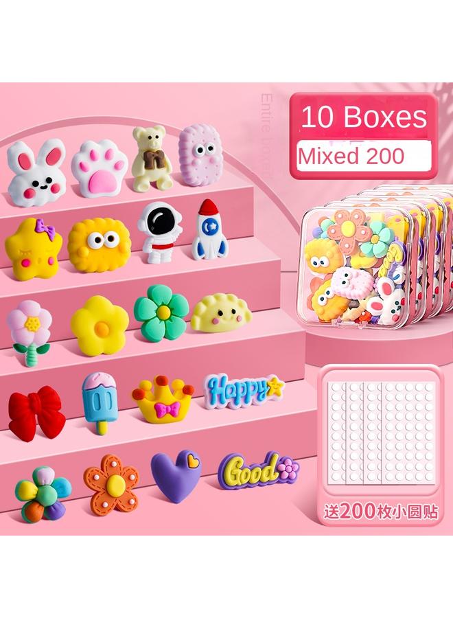 Bluejw 3D Stereo Patch Sticker Suit Goka Sticker Hand Account Hand Account Cream Glue Material Mobile Phone Shell For Students And Girls - Image 1