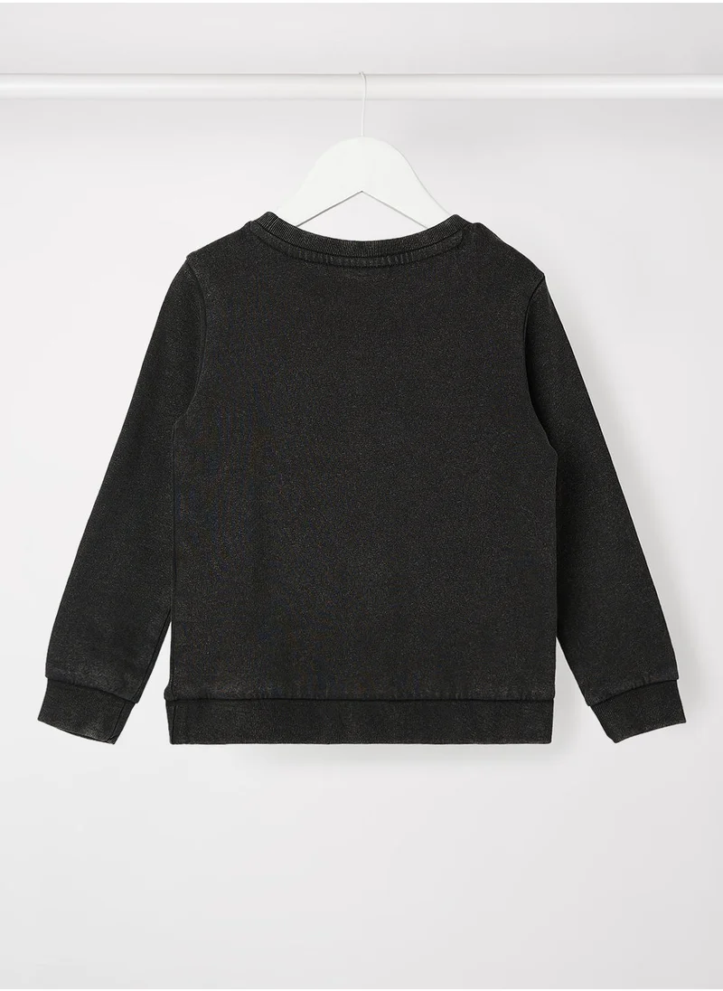 اونلي Girls Slogan Print Sweatshirt