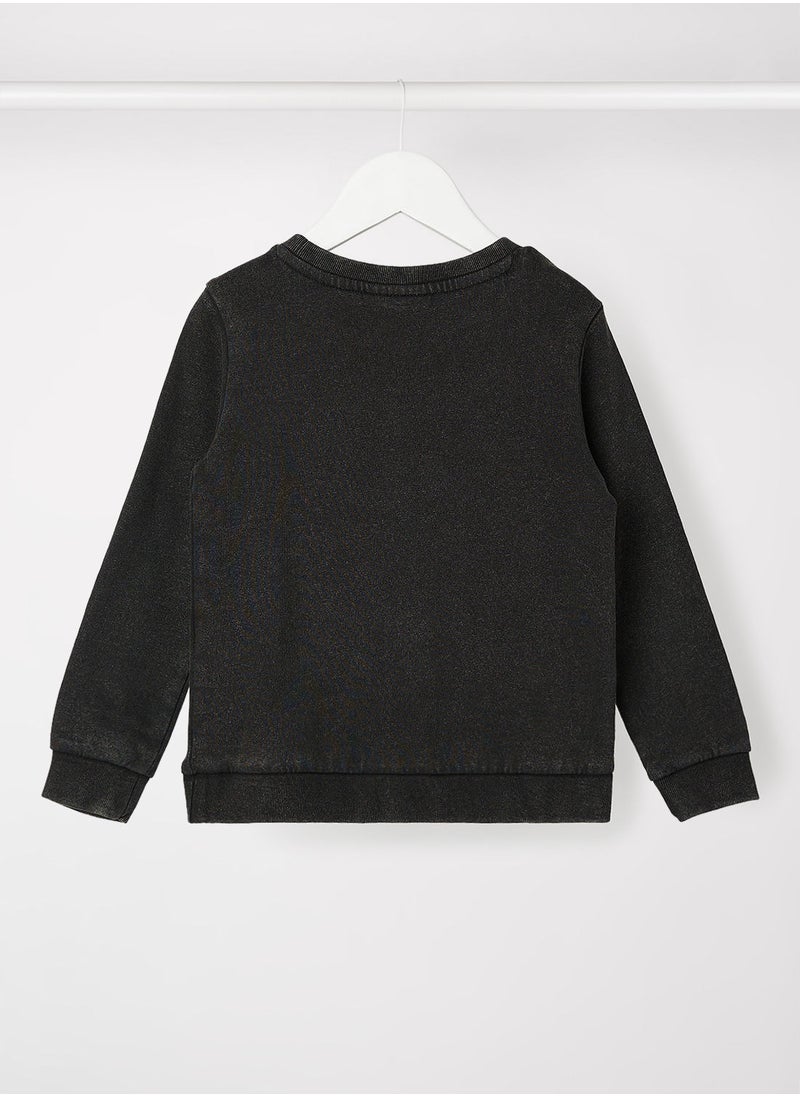 ONLY - Girls Slogan Print Sweatshirt - Image 1