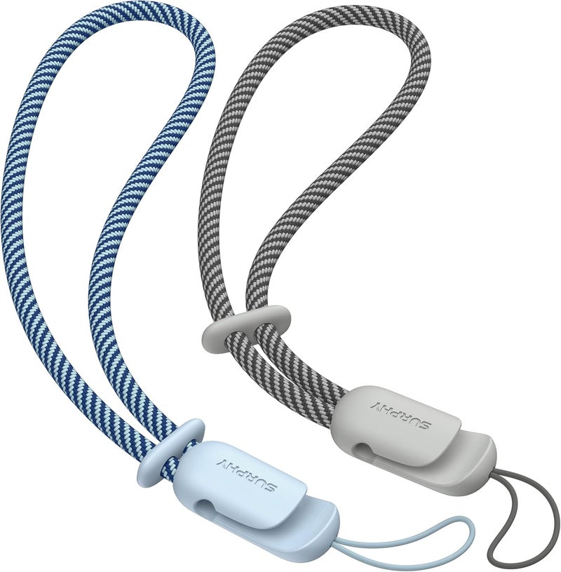 SURPHY 2 Pack Lanyard, Phone Strap, Adjustable with Two-Color Braided - Image 1