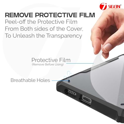 7-Seven 7SEVEN® Ipacky Back Cover for Poco X4 Pro 5G Mobile Back Case Shock Proof Design Camera Edges Protection Crystal Clear Phone Case Precise Cutouts Matte Black Soft Bumper Phone Cover - Image 5