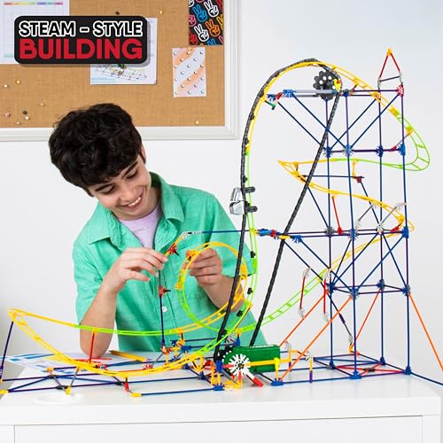 K'NEX مجموعة كينكس التعليمية - استكشافات STEM: مجموعة الأفعوانية ، 546 قطعة ، مجموعة بناء إبداعية ، للأعمار 8 وما فوق - Image 2