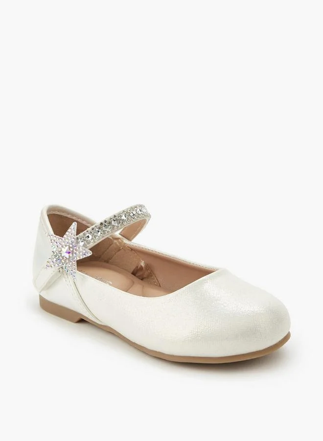 Juniors Girls Hook And Loop Ballerina Shoes