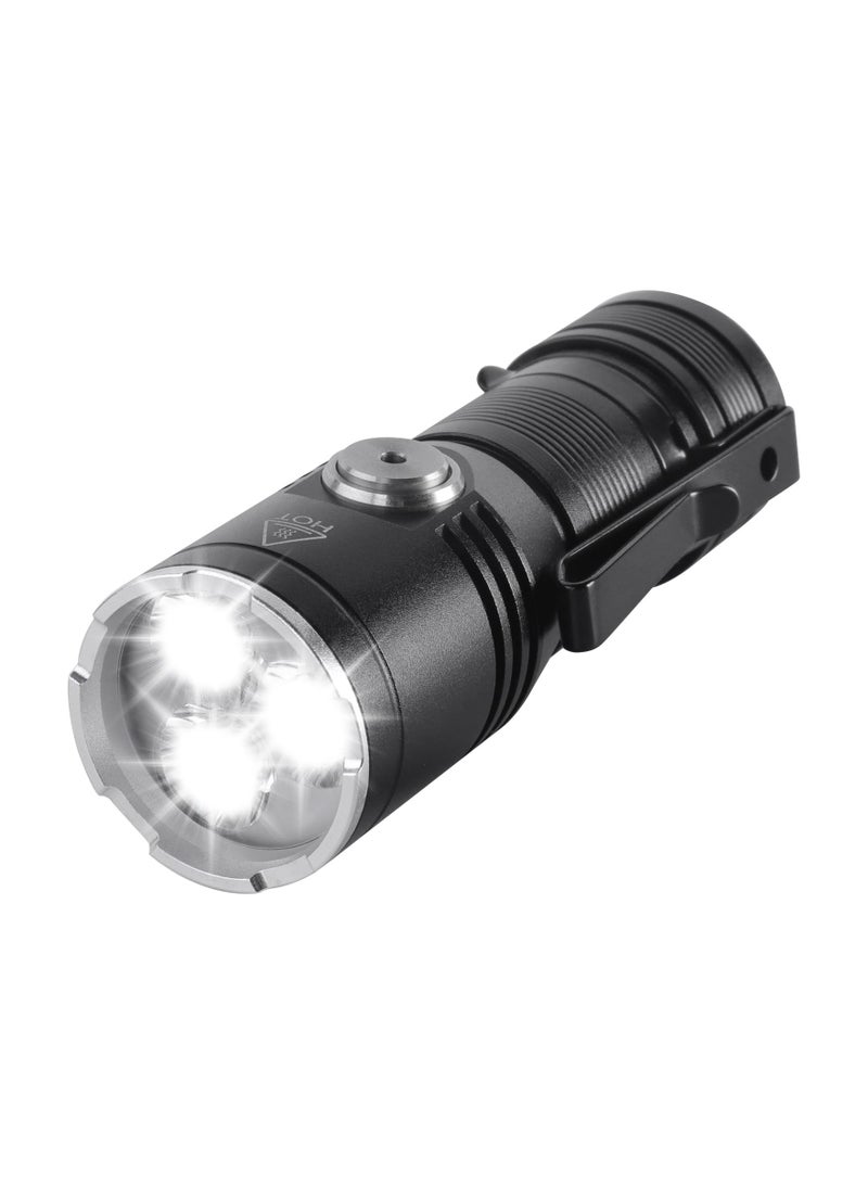 ET15 Mini EDC Flashlight Rechargeable High Lumen 2000 - Small Powerful Pocket Flashlights with Clip Magnet, USB C IP67 Waterproof LED Tiny Flash Light - Image 1