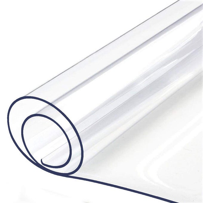 MULTISIZE TABLE PROTECTOR TABLECLOTH PROTECTOR CLEAR PLASTIC TABLECLOTH WATERPROOF WIPEABLE VINYL PVC RECTANGLE DINING TABLES MAT PAD FURNITURE PROTECTOR GOOD FOR 36 78 OR 84 INCH TABLE 90 X 215 CM