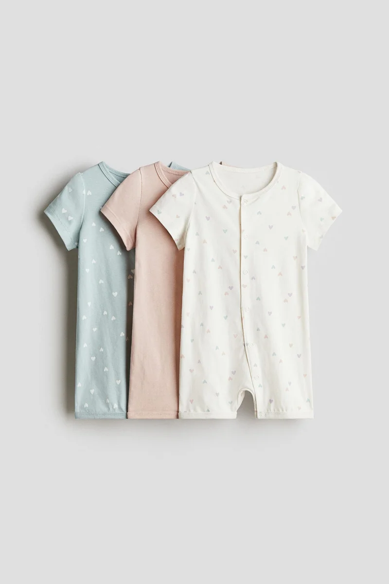 H&M 3-pack cotton pyjamas