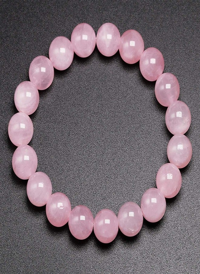 Divinity Healing Crystals Rose Quartz Natural Pure Certified 8mm Unisex Bracelet Super AAA Quality for Healing Meditation Success and Abundance (Rose Quartz Bracelet) - Image 3