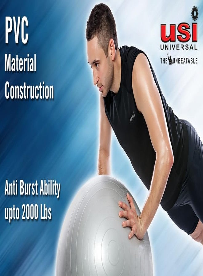 USI UNIVERSAL كرة تمارين رياضية عالمية من يو إس آي، كرة يوغا 85 سم لتمارين التوازن، كرة ولادة للحوامل، كرة توازن سويسرية مضادة للانفجار مناسبة للصالات الرياضية والمكاتب والعلاج الطبيعي والبيلاتس مع مضخة - Image 3