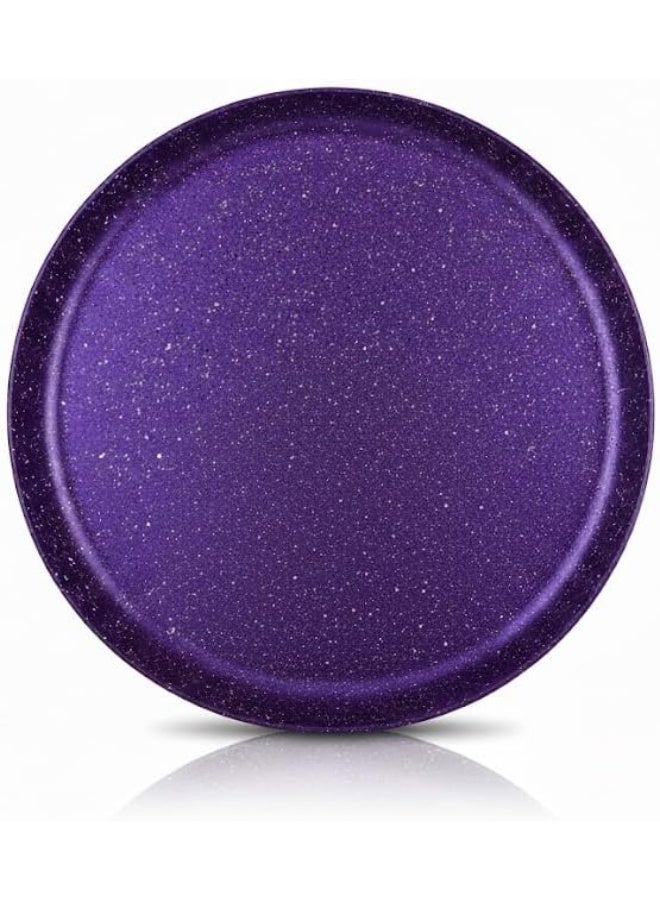 طقم صواني بيتزا – قطعتين للتحضير المثالي للبيتزا والمخبوزات T (بنفسجي) - Image 1