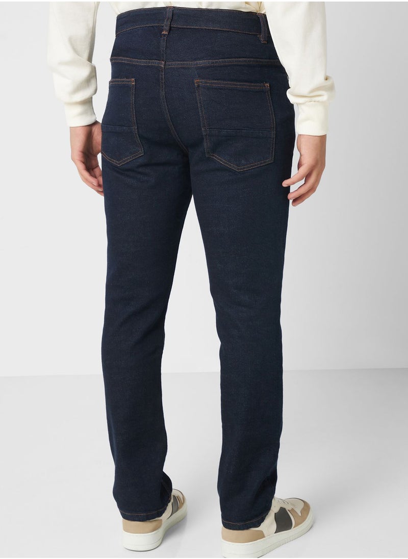 Seventy Five - Selvedge Straight Fit Jeans - Image 1