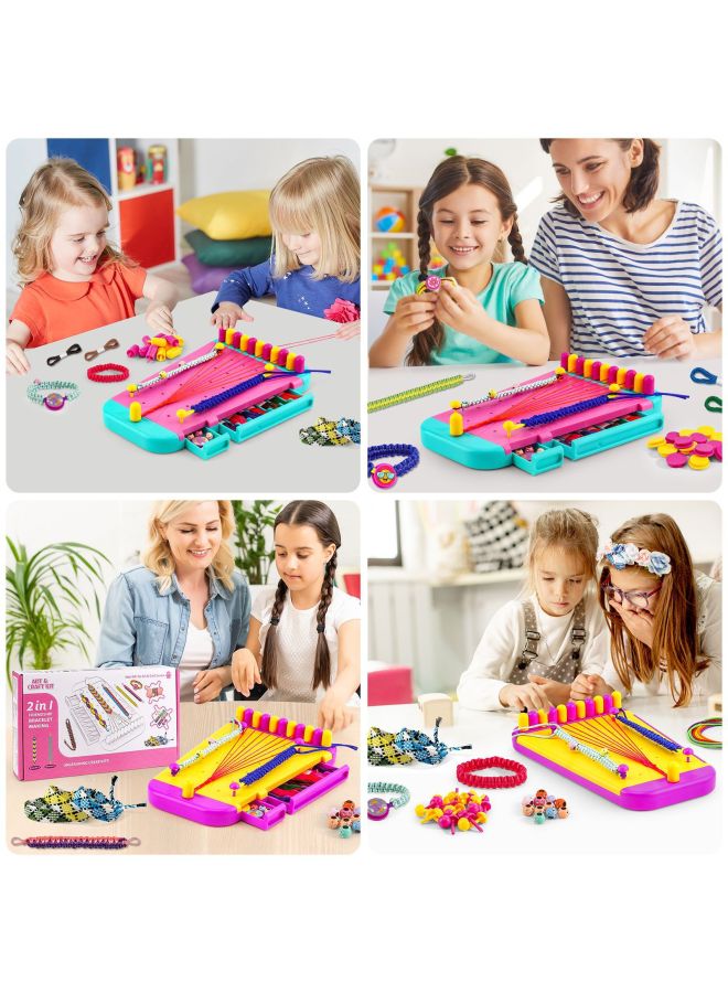 Customized Popular Friendship Woven Box Girls' Play House Toys Diversified Customization Oem-Specification:Friendship Bracelet Woven Box Yellow - Image 3