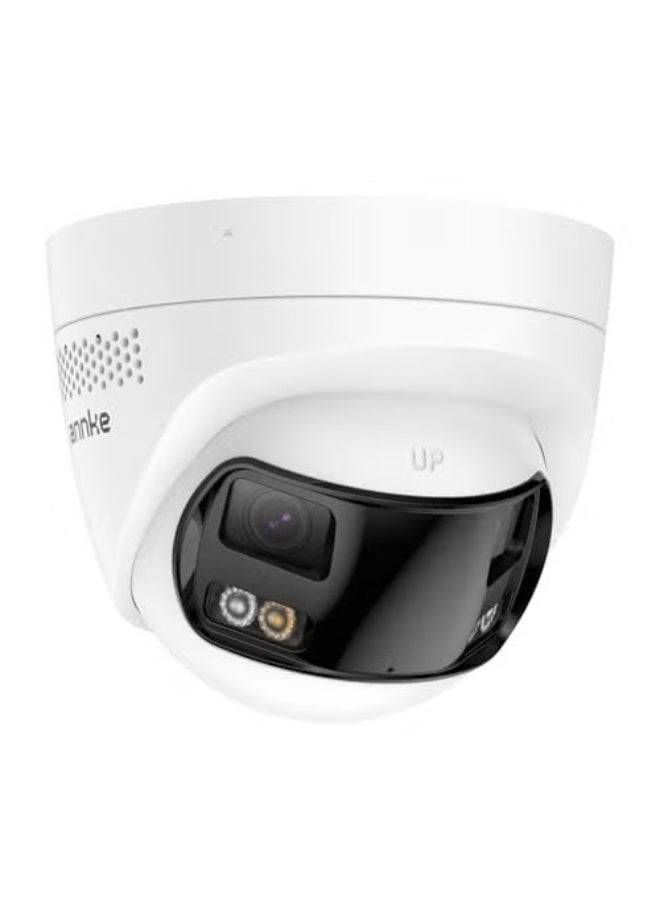 Network Camera Dome Turret Camera 6 MP ColorVu Optics 2.8 mm Wide Angle Lens 180° with Integrated Bi-Directional Audio - Image 1