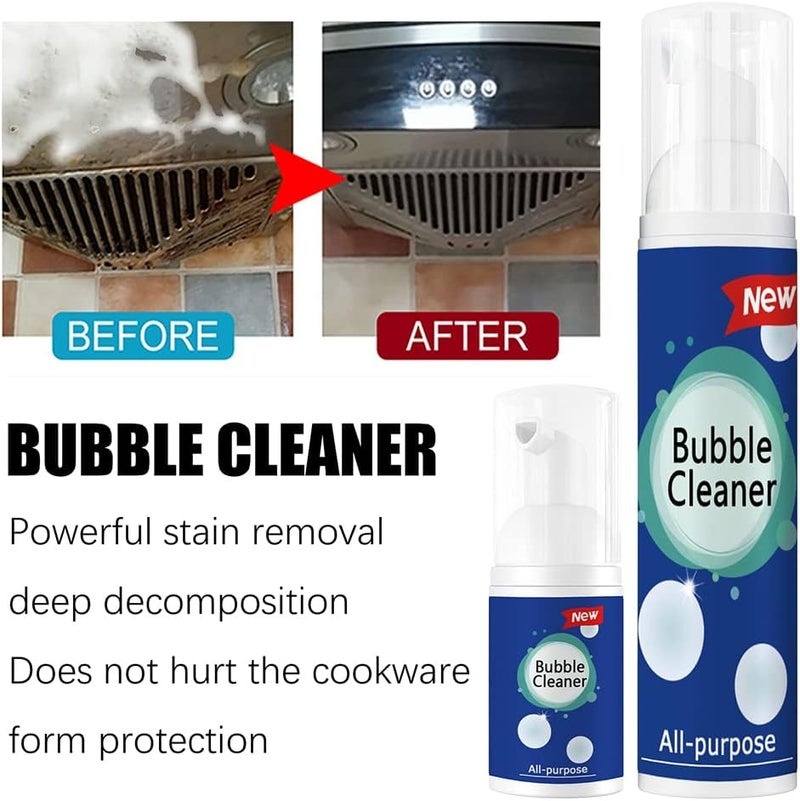 Foaming Heavy Oil Stain Cleaner, Rinse-Free All-Purpose Stain Remover, Powerful Multi Purpose Foam Cleaner,Stubborn Grease & Grime Remover Spray, for Kitchen, Bathroom, Car, Hous Etc (1PCS) - Image 4