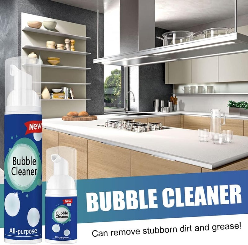 Foaming Heavy Oil Stain Cleaner, Rinse-Free All-Purpose Stain Remover, Powerful Multi Purpose Foam Cleaner,Stubborn Grease & Grime Remover Spray, for Kitchen, Bathroom, Car, Hous Etc (1PCS) - Image 1