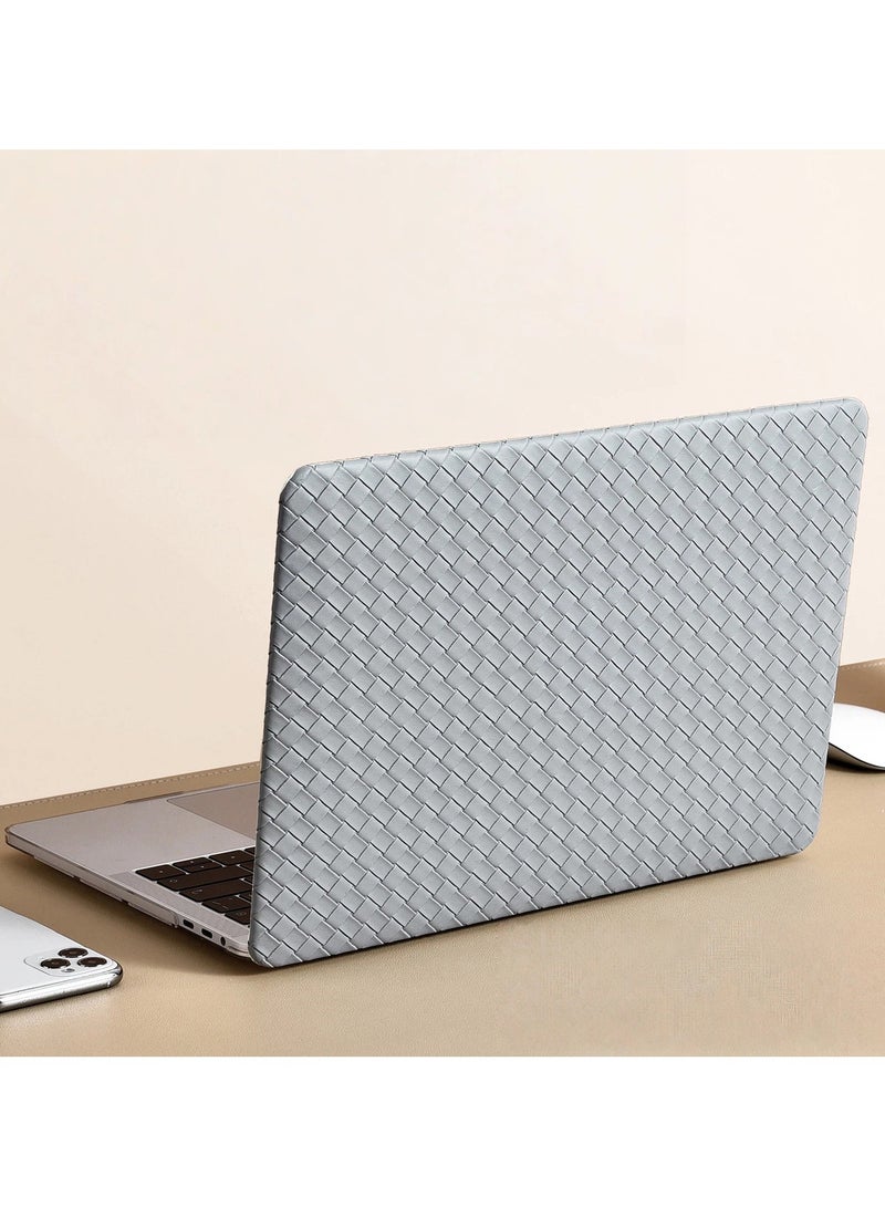 general Compatible with Huawei MateBook 14 (2024) Woven Texture Leather Case Laptop Cover Business-Grade Shockproof Shell Precision Cutout Protective Case - Image 1