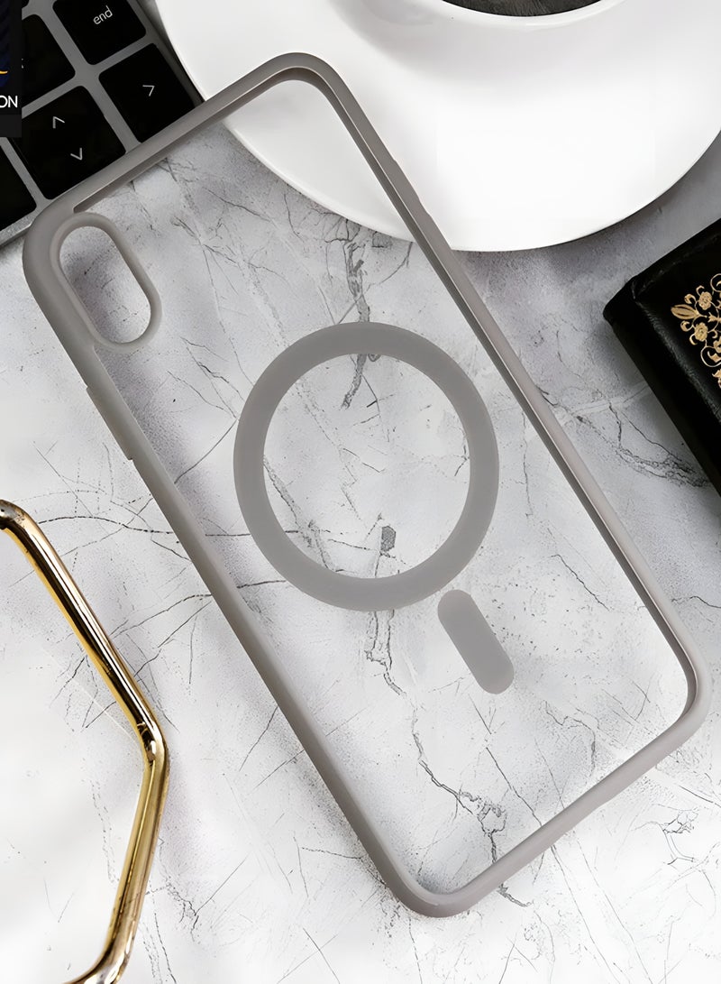 Magsafe Case for iPhone XS Max Magsafe Clear Cover Magnetic Wireless Charging Support, Shockproof Protection, Scratch-Resistant for iPhone XS Max - Natural  Titanium - Image 2