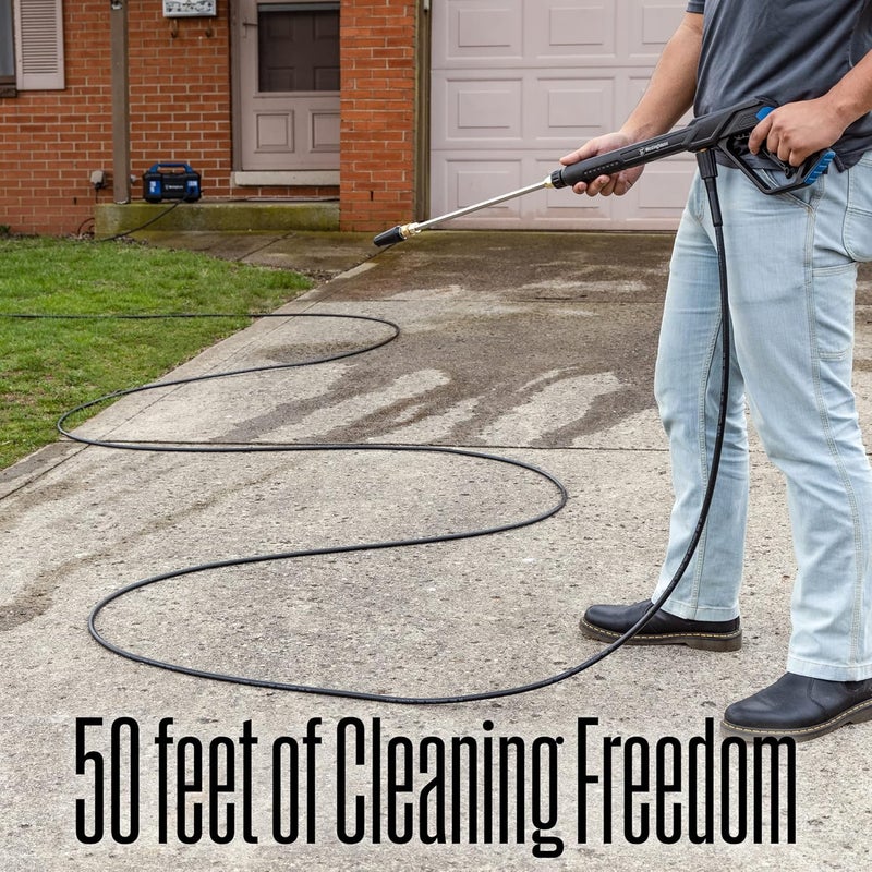 Westinghouse خرطوم غسيل ضغط مياه PVC بطول 50 قدم من ويستنجهاوس 3400 PSI كحد أقصى للغسالات الكهربائية والغازية - Image 2