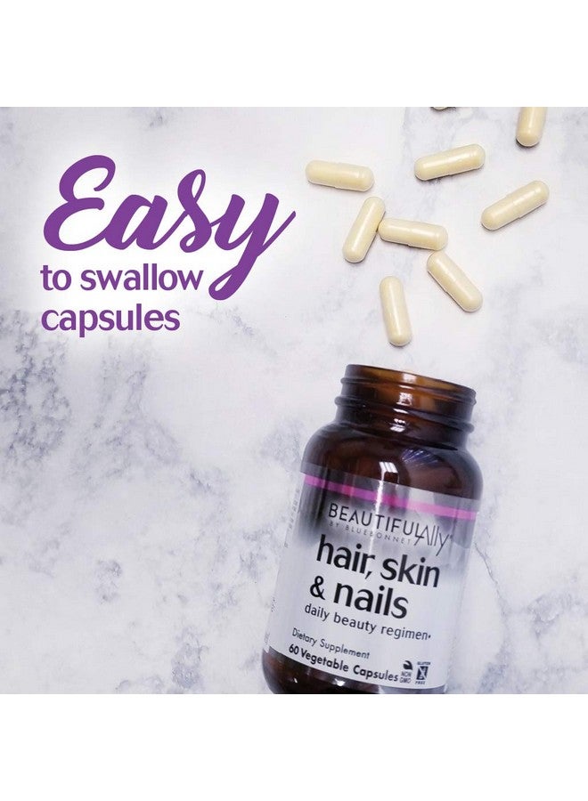 Bluebonnet Nutrition Beautiful Ally Hair Skin & Nails Hydrolyzed Collagen From Grass Fed Cows Collagen Peptides Type 1 & 3 Non Gmo Gluten Free Soy Free Milk Free 90 Vegetable Capsules - Image 4
