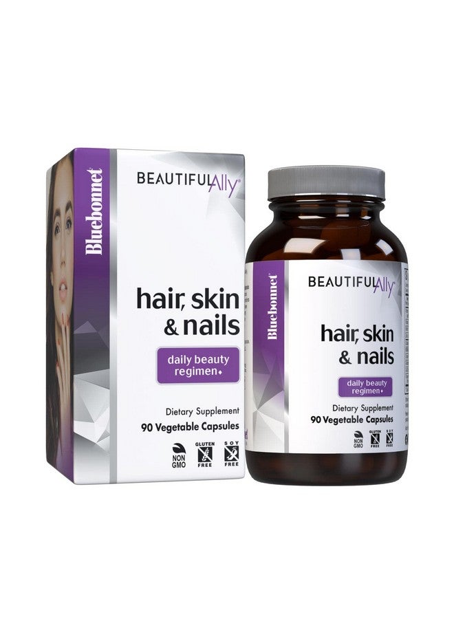 Bluebonnet Nutrition Beautiful Ally Hair Skin & Nails Hydrolyzed Collagen From Grass Fed Cows Collagen Peptides Type 1 & 3 Non Gmo Gluten Free Soy Free Milk Free 90 Vegetable Capsules - Image 2