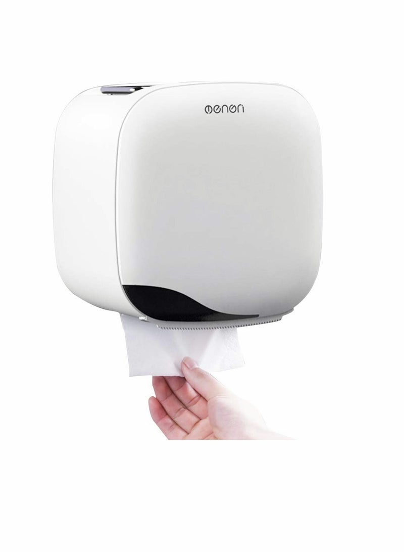 Menen Paper Towel Dispenser Wall Mounted Paper Towel Holder Dispenser Bathroom Toilet Tissue Dispenser Home Kitchen Paper Towel Dispenser - Image 1