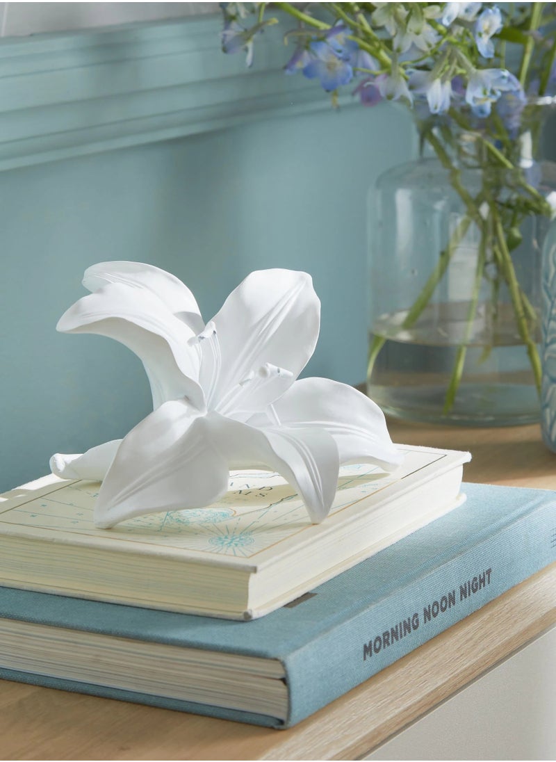 Next Lily Flower Ornament - Nature's Elegance as Home Décor Tabletop Centerpiece  - Image 1