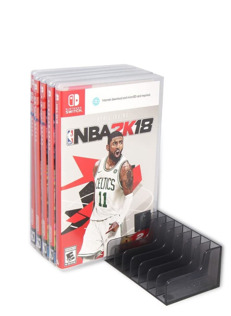 Game Card Storage Rack, Switch Card Holder Game Card Box for PS4 PS5 Game CD Case， Storage Stand Holder Bracket for  Video Game Holder Video Game Tower (NS 12 CDS, Black)  - Image 5