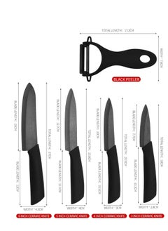 Kitchen Ceramic Knife Set Professional Knife With Sheaths Super Sharp Rust Proof Stain Resistant include15cm Chef Knife 12.7cm Utility Knife 10cm Fruit Knife 7.7cm Paring Knife One Peeler - pzsku/Z72B06694967DCFB9DF8FZ/45/_/1686388299/70a7bc5e-2910-47a1-ae24-f2a81118dd21