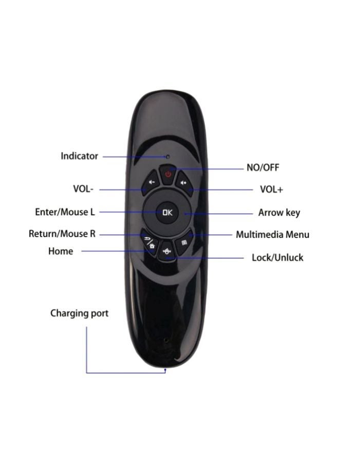 HuHa 2-Piece Keyboard And C120 Air Mouse Remote Control Set Black  - Image 3