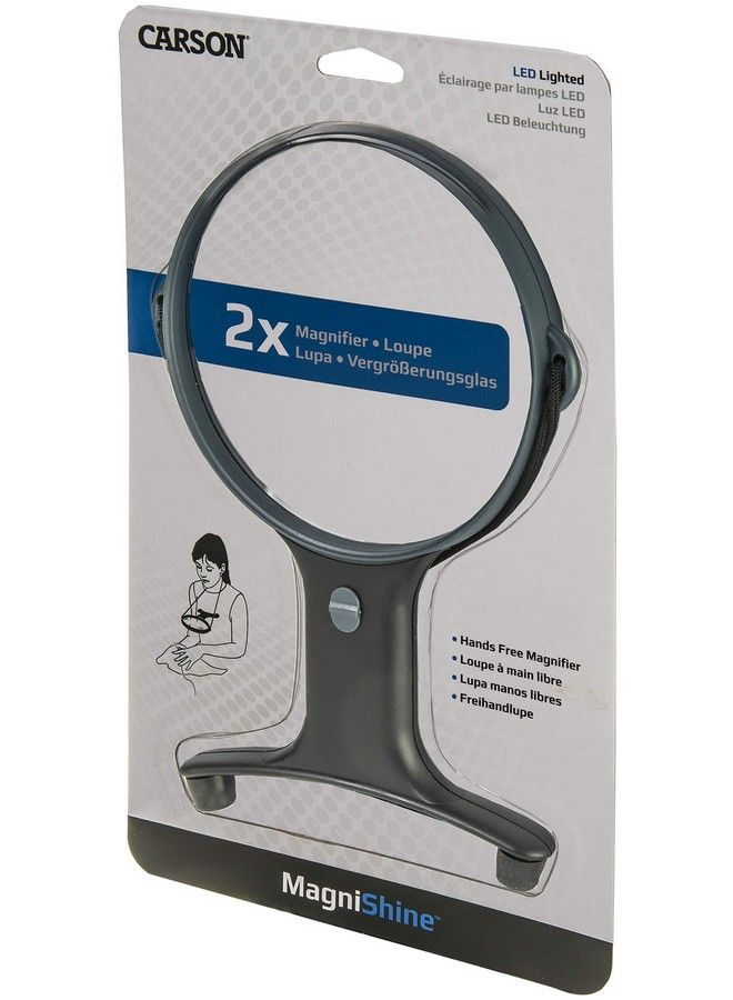 Carson Optical Magnishine Led Lighted 2X Power Handsfree Magnifier (Hf66) Black - Image 3