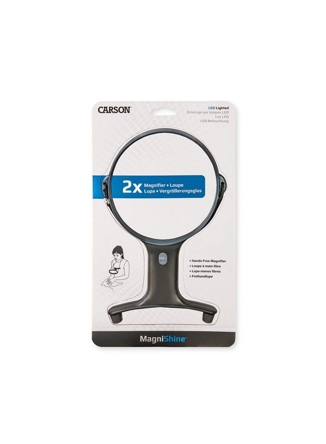Carson Optical Magnishine Led Lighted 2X Power Handsfree Magnifier (Hf66) Black - Image 2