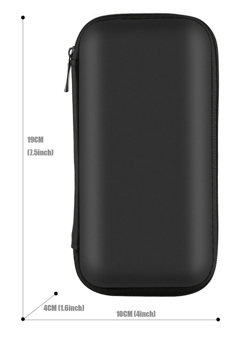 phomemo Shockproof Small Electronics Organizer Case, 16.5x8.1x2.5cm, Portable Charger and Cable Storage Pouch with Zipper for Travel Essentials (Black) - Image 2