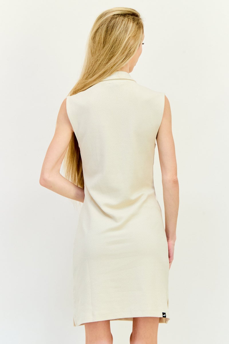 PUMA Women Sportswear Fit Sleeveless Outdoor Dress, Off White  - Image 3