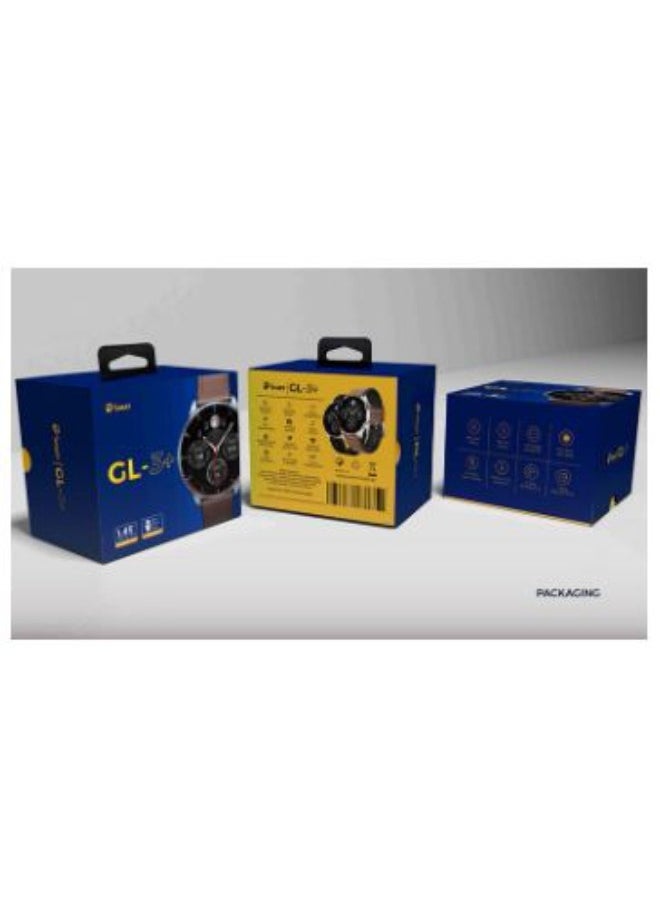 Smart Smart GL 3 Plus Smart Watch - Silver Case and Black Strap  - Image 3