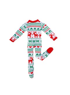 E-TING Santa Clothes Onesie Pajamas Pjs Nightgown For Elf Doll Christmas Accessories White  - Image 1