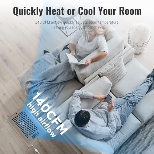 SANYCASA Register Booster Fan for 6" x 10" Register Holes, Quiet Vent Fan Booster with Intelligent Thermostat, Improves Heating Cooling, App Control, 10-Speeds, Manhattan Smart Register Vent, SN - Image 5