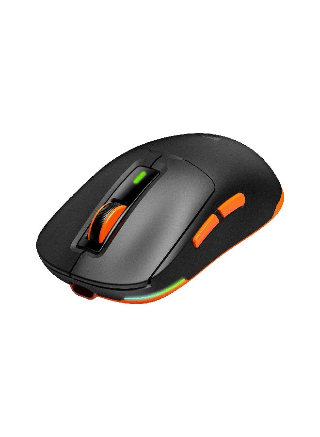 ميشين ماوس ألعاب لاسلكي ثلاثي الأوضاع مع إضاءة RGB Air GW24 - أسود - Image 4