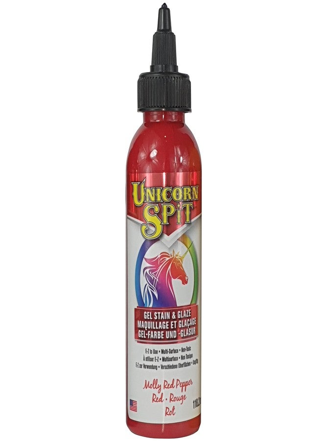 Unicorn SPiT 5770002 Gel Stain and Glaze, Molly Red Pepper 4.0 FL OZ Bottle - Image 1