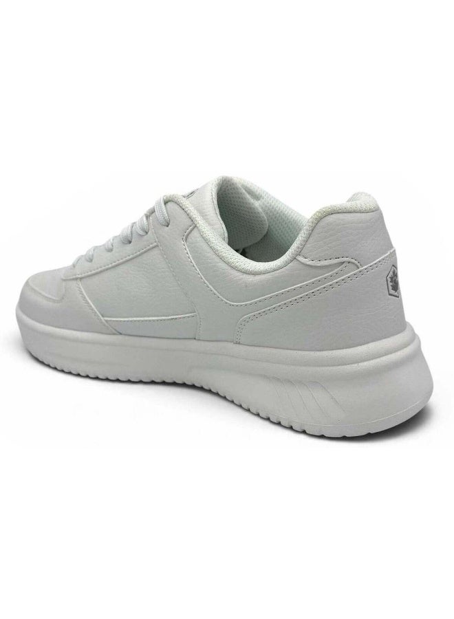 Lumberjack Men's White Casual Sneakers | Lightweight Lace-Up Walking Shoes | Comfortable Everyday Fashion Shoes | Low-Top Lifestyle Sneakers - Image 3