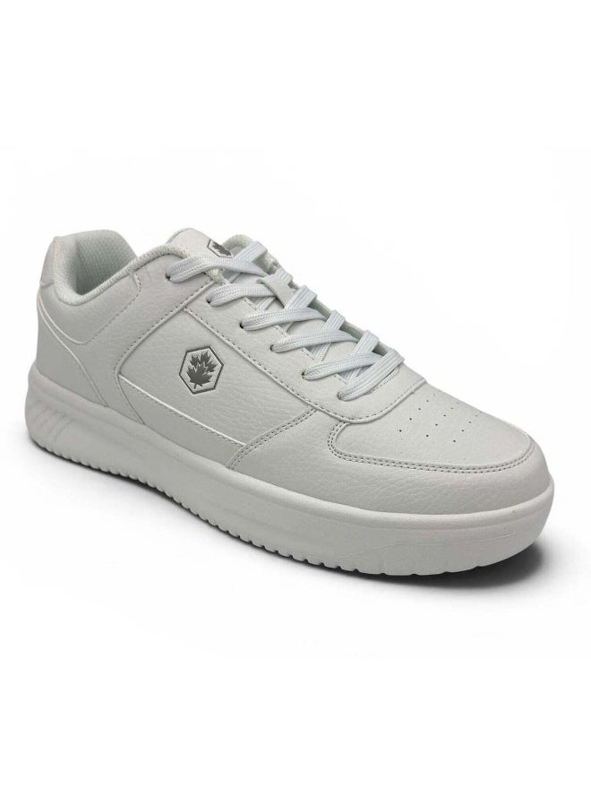 Lumberjack Men's White Casual Sneakers | Lightweight Lace-Up Walking Shoes | Comfortable Everyday Fashion Shoes | Low-Top Lifestyle Sneakers - Image 2